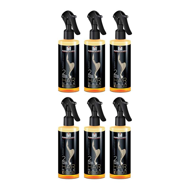 اسپری مو پلی هات مومنت مدل Argan oil حجم 280 میلی لیتر مجموعه 6 عددی اسپری مو پلی هات مومنت مدل Argan oil حجم 280 میلی لیتر مجموعه 6 عددی