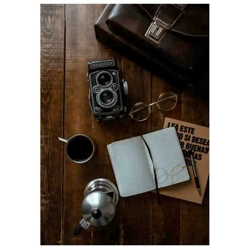 تابلو شاسی طرح دوربین عکاسی و قهوه کد A477