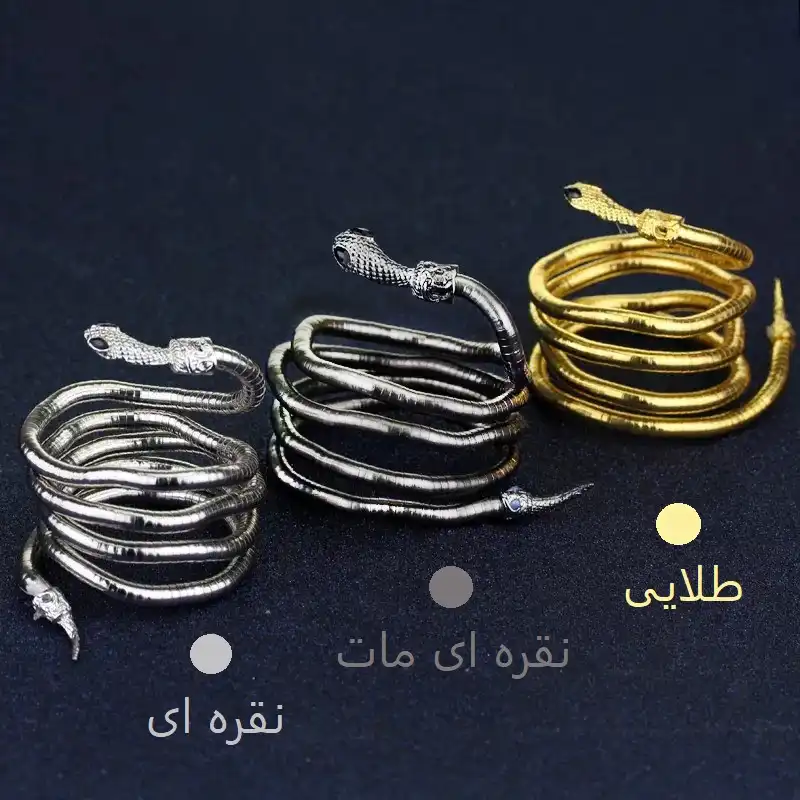 گردنبند زنانه مدل آریا طرح مار کد 01