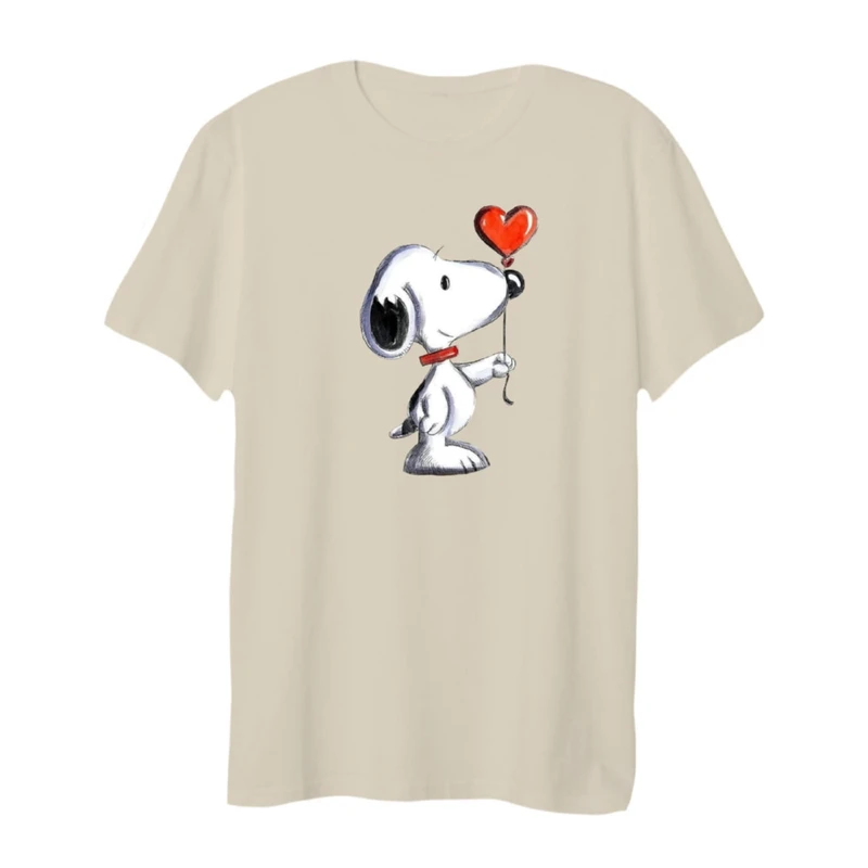 تی شرت لانگ آستین کوتاه زنانه مدل اسنوپی کد 44