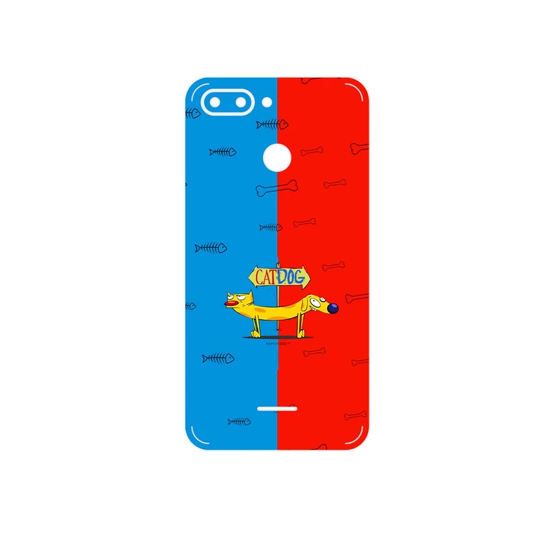 برچسب پوششی ماهوت مدل CatDog مناسب برای گوشی موبایل شیائومی Redmi 6