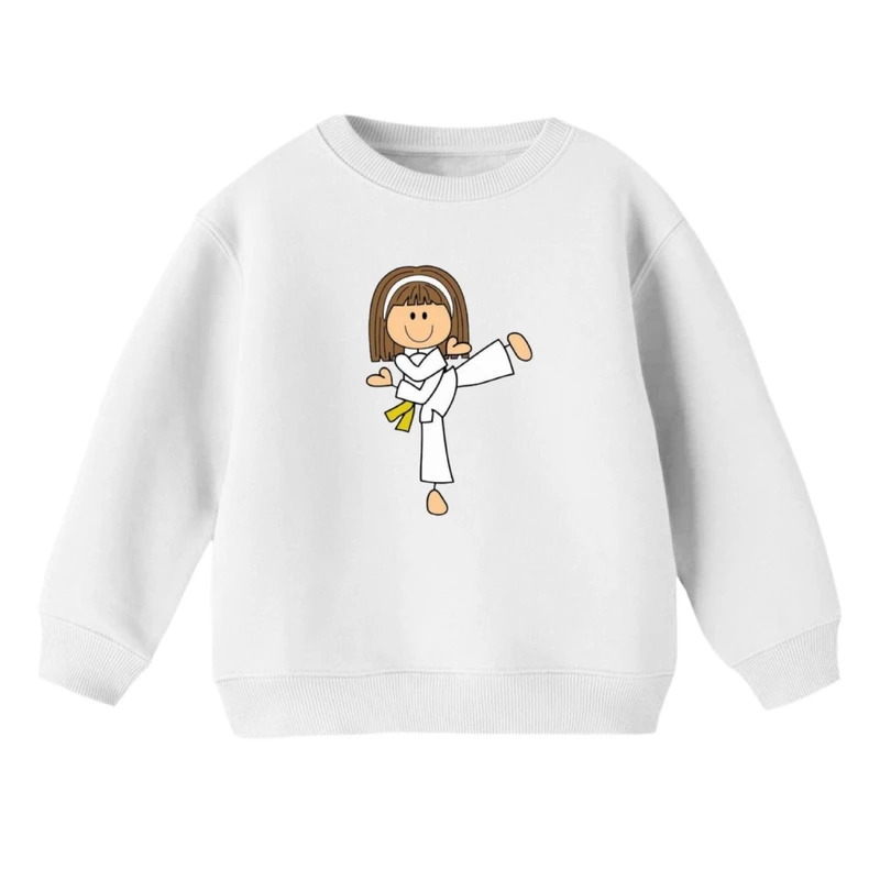 سویشرت بچگانه مدل دخترک تکواندو 