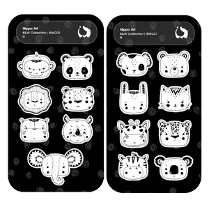 برچسب هیپو آرت مدل حیوانات بسته 2 عددی