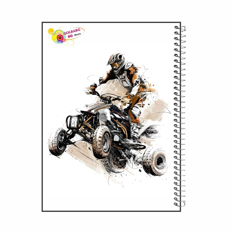 دفتر مشق 60 برگ گلبرگ مدل ماشین سواری کد 3247