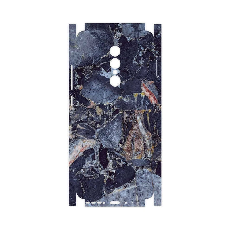 برچسب پوششی ماهوت مدل Broken black marble-FullSkin مناسب برای گوشی موبایل جی ال ایکس Shahin