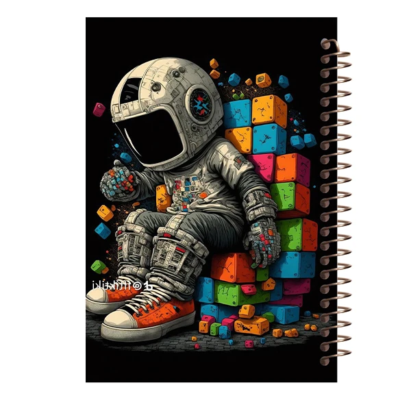 دفتر طراحی مشایخ طرح اسکرپ بوک و بولت ژورنال مدل فضانوردان کد JA45