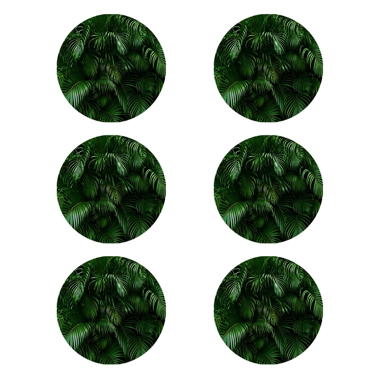 زیر لیوانی طرح برگ کد 8321 بسته 6 عددی