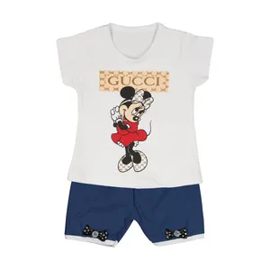 ست تی شرت و شلوارک نوزادی کد 42