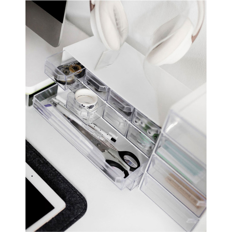 فایل کشویی طرح کریستالی مدل 10 کشو کد 201