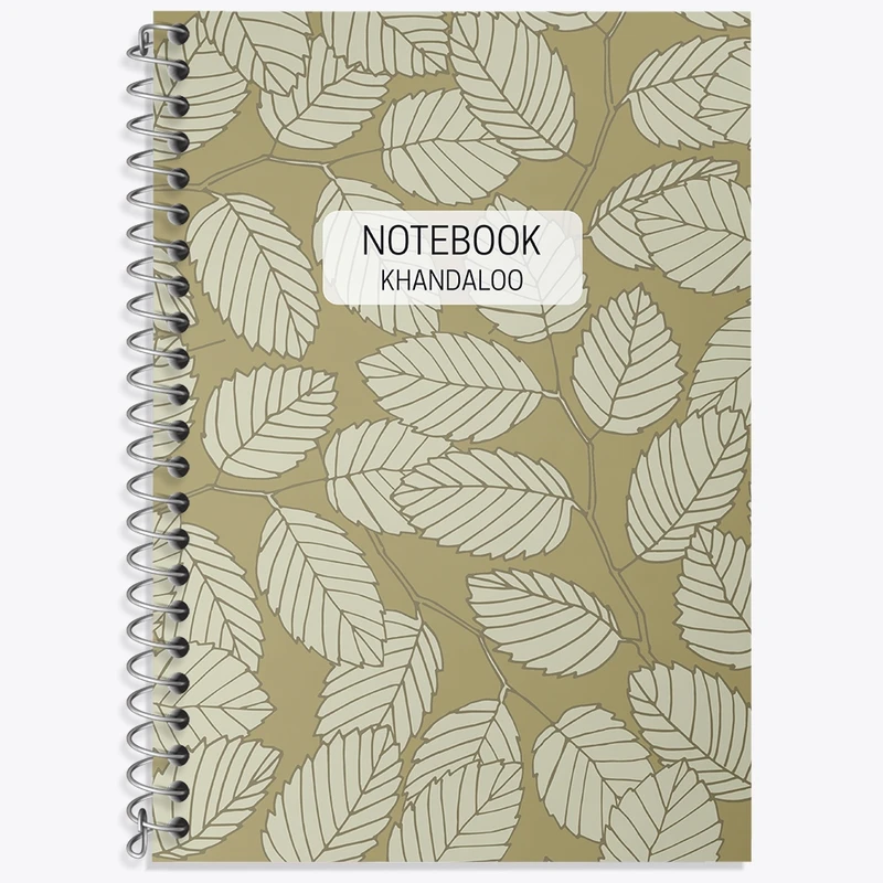 دفتر لغت 50 برگ خندالو طرح برگ مینیمال کد N677