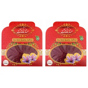 زعفران سرگل قائنات - 1 مثقال بسته 2 عددی