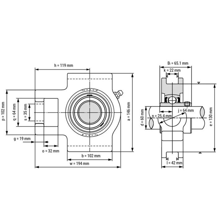 یاتاقان مدل UCT 212