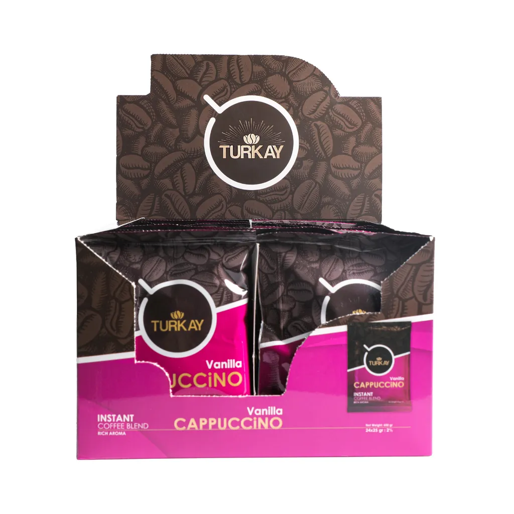 کاپوچینو وانیلی تورکای -25 گرم بسته 24 عددی