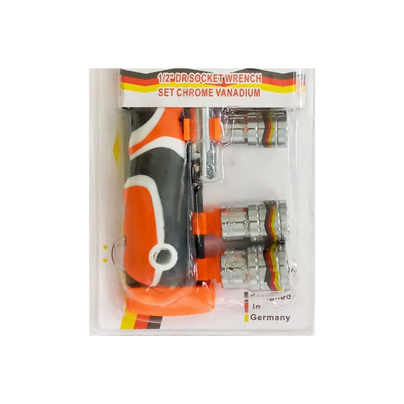 مجموعه 12 عددی آچار بکس یورو تولز مدل CHROME