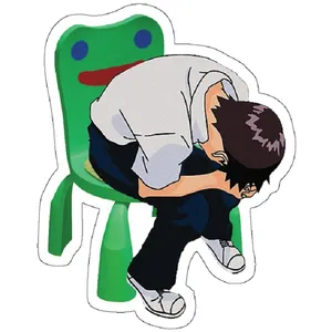 استیکر مدل Shinji Ikari in the Froggy Chair