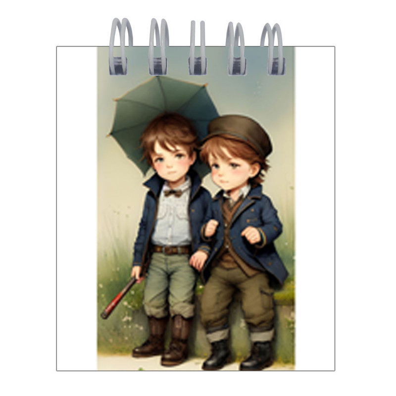 دفترچه یادداشت 50 برگ طرح دو برادر کوچولو کد hc36 مجموعه 4 عددی