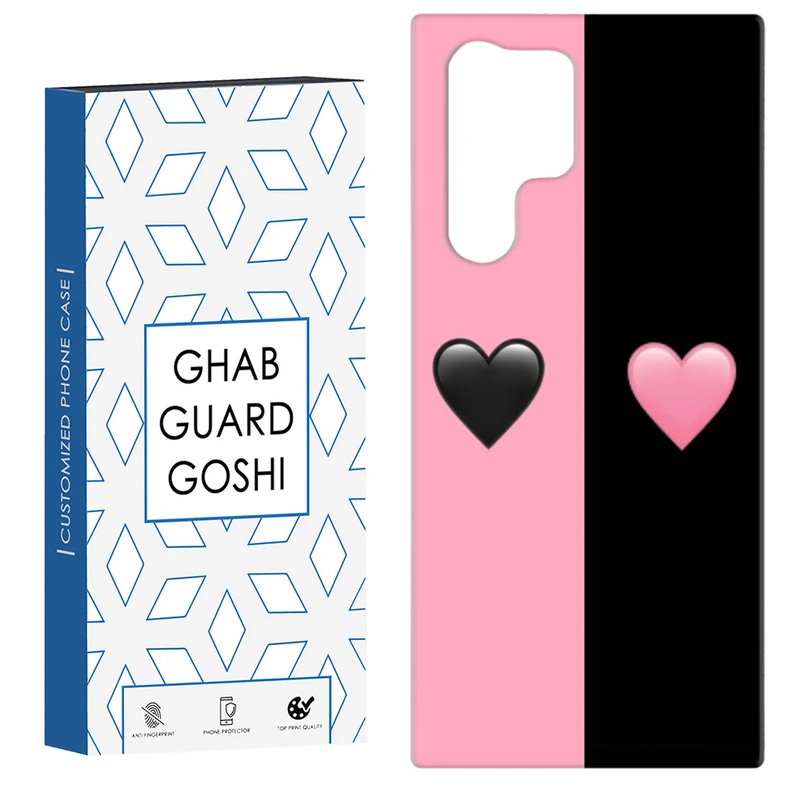 کاور قاب گارد گوشی طرح صورتی مشکی کد Dimo-251 مناسب برای گوشی موبایل سامسونگ Galaxy S22 ULTRA