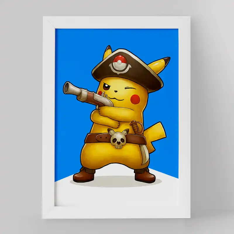 تابلو خندالو مدل پیکاچو انیمه پوکمون کد 17410