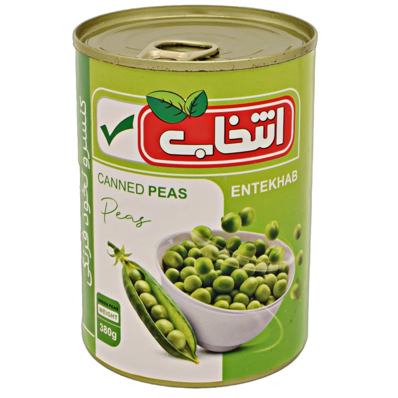 کنسرو نخود سبز انتخاب - 380 گرم