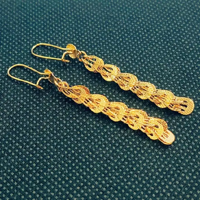 گوشواره زنانه مدل پولکی کد P200