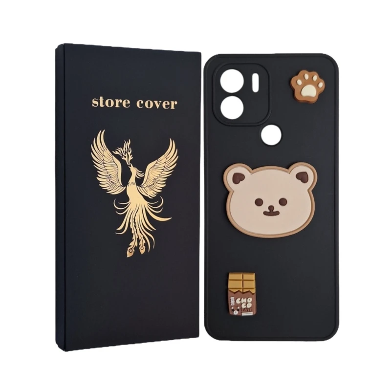 کاور استور کاور طرح عروسک برجسته مدل a2plus مناسب برای گوشی موبایل شیائومی Redmi A1 Plus / A2 Plus