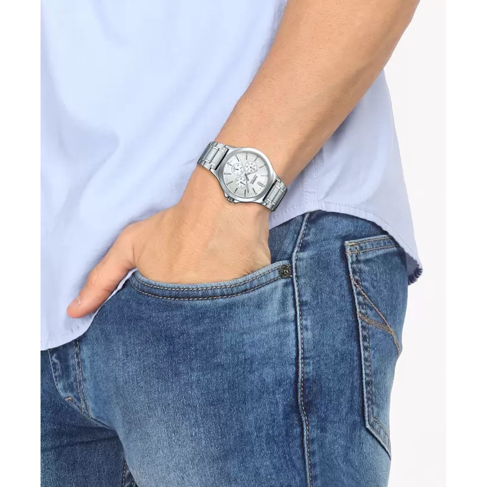 ساعت مچی عقربه ای مردانه کاسیو مدل MTP-V300D-7AUDF -  - 7