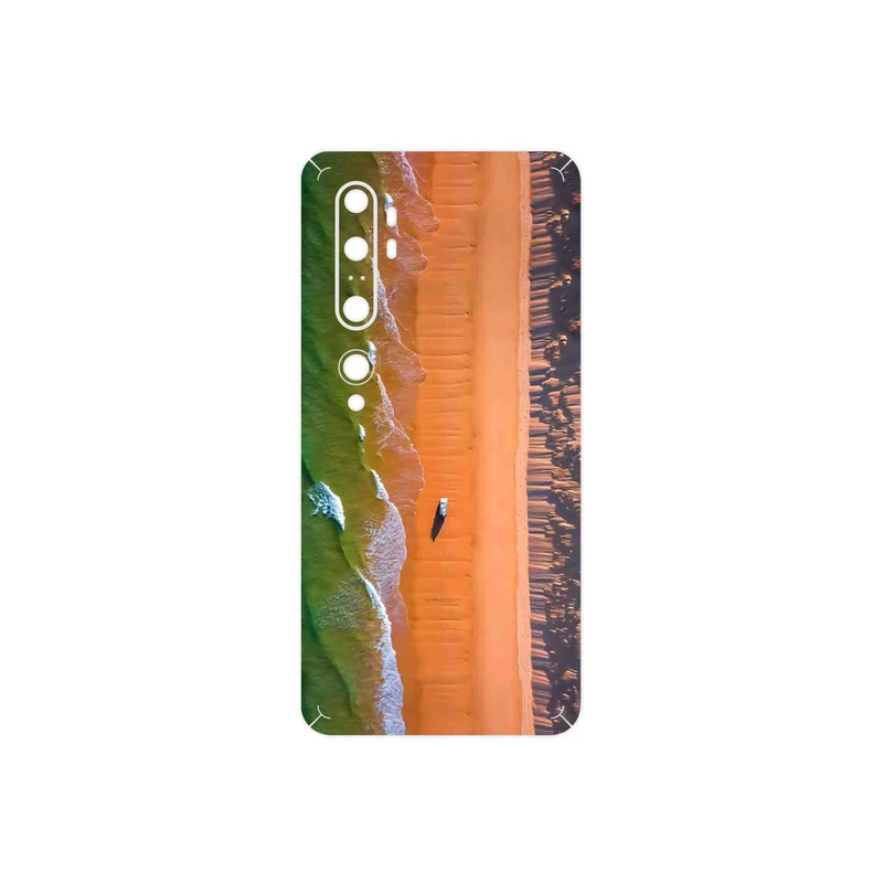 برچسب پوششی ماهوت مدل Beach and Green Sea مناسب برای گوشی موبایل شیائومی Mi Note 10
