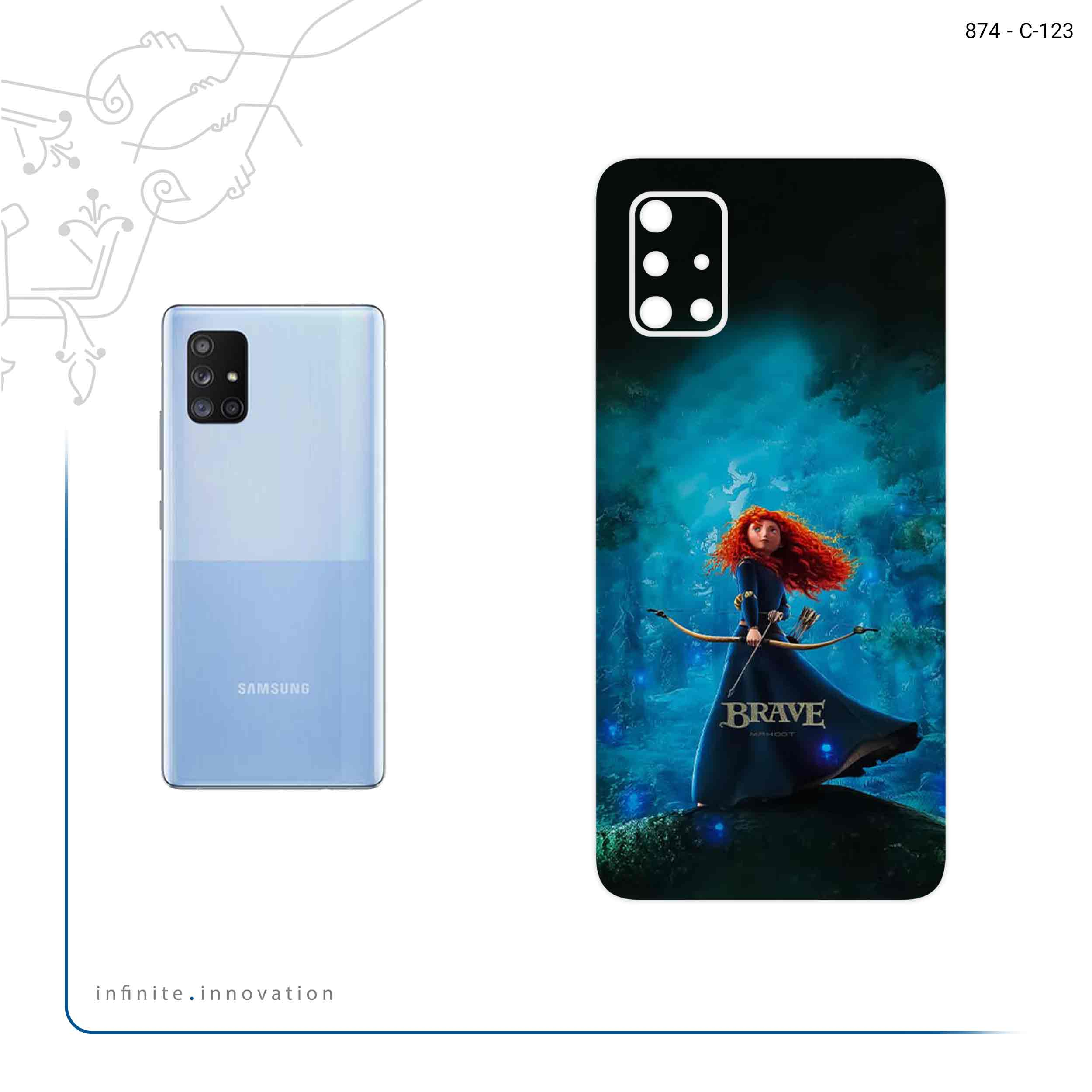 برچسب پوششی ماهوت مدل Brave مناسب برای گوشی موبایل سامسونگ Galaxy A71 5G