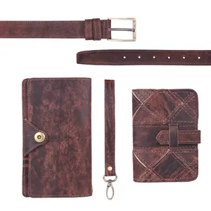 ست هدیه چرم ماکان مدل رادیس کد STrad-SHOT3t