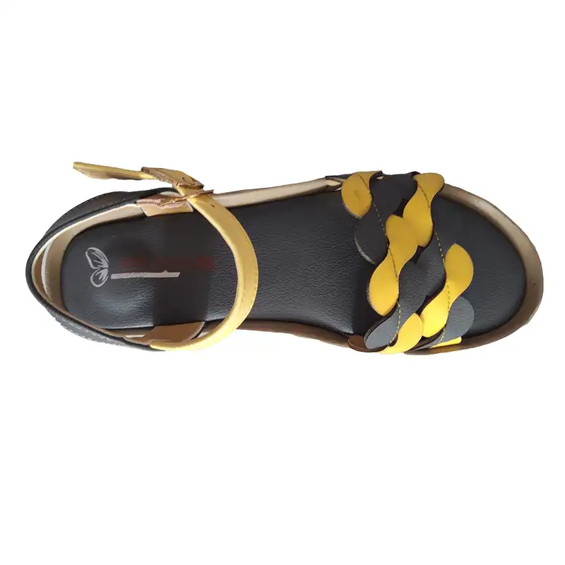 صندل زنانه زرپای مدل 545-12 رنگ زرد