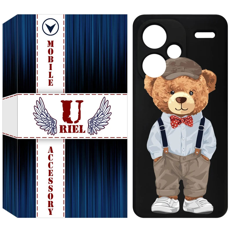 کاور یوریل قاب مدل KSH کد 41 طرح تدی مناسب برای گوشی موبایل شیائومی Redmi Note 13 Pro Plus