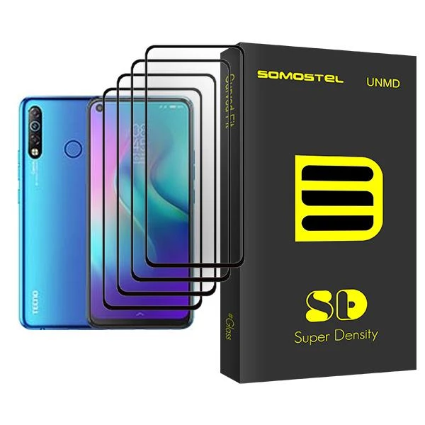 محافظ صفحه نمایش سوماستل مدل SD Glass MIX004 مناسب برای گوشی موبایل تکنو Camon 12 Air بسته چهار عددی