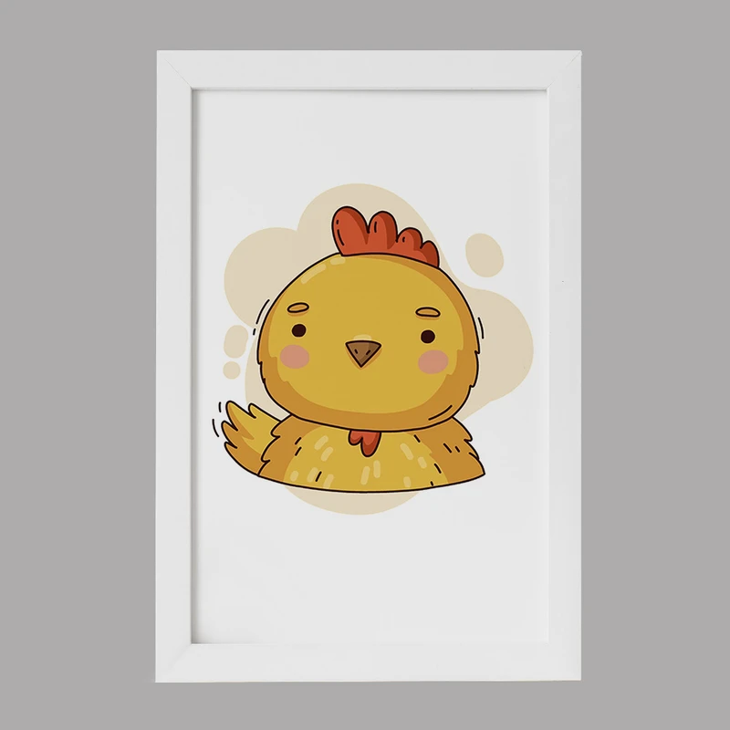 تابلو خندالو مدل جوجه حیوانات بامزه کد 37175