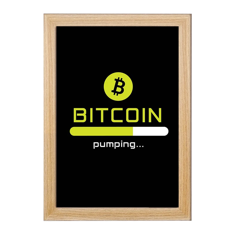 تابلو خندالو مدل ارز دیجیتال بیت کوین  کد 10898