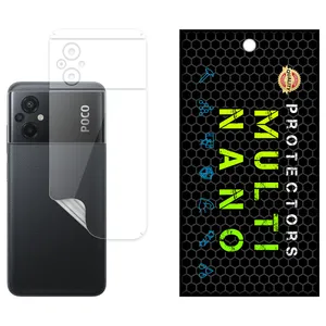 Multi Nano X-F1T Model Nano Hydrogel Clear Back Protector Suitable For Xiaomi Poco M5 (India) Mobile Phone