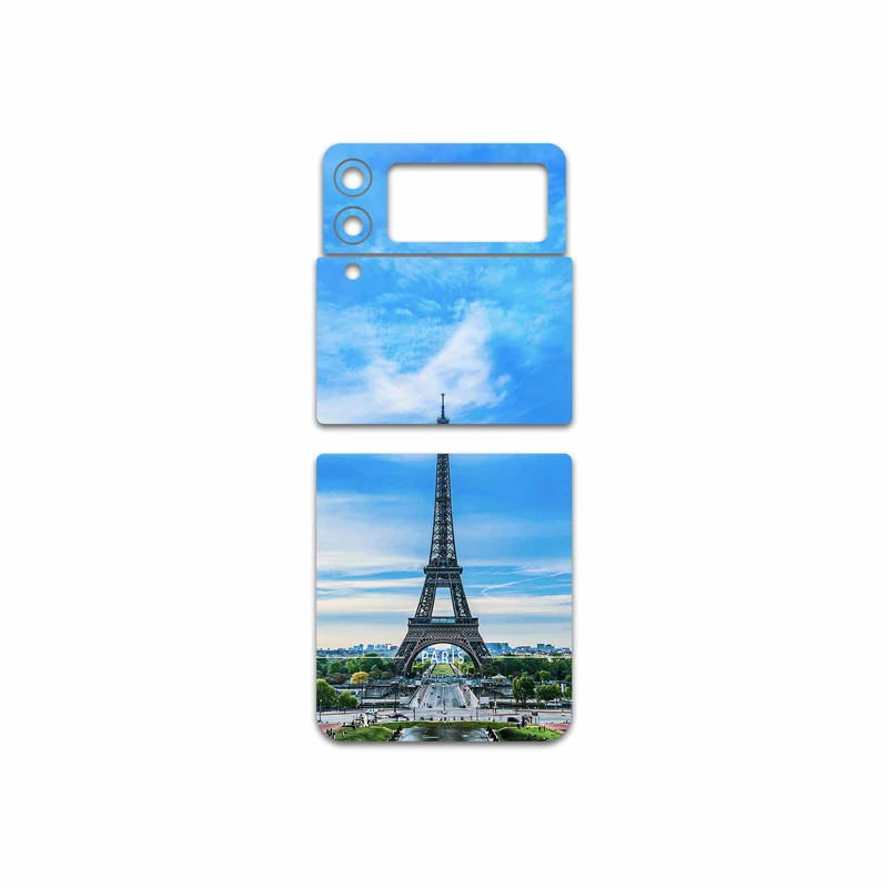 برچسب پوششی ماهوت مدل Paris-City مناسب برای گوشی موبایل سامسونگ Galaxy Z Flip3 5G