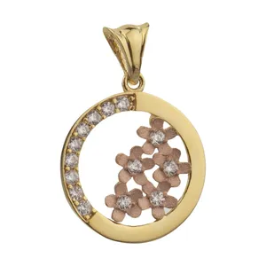 آویز گردنبند طلا 18 عیار زنانه دوست خوب مدل dk847