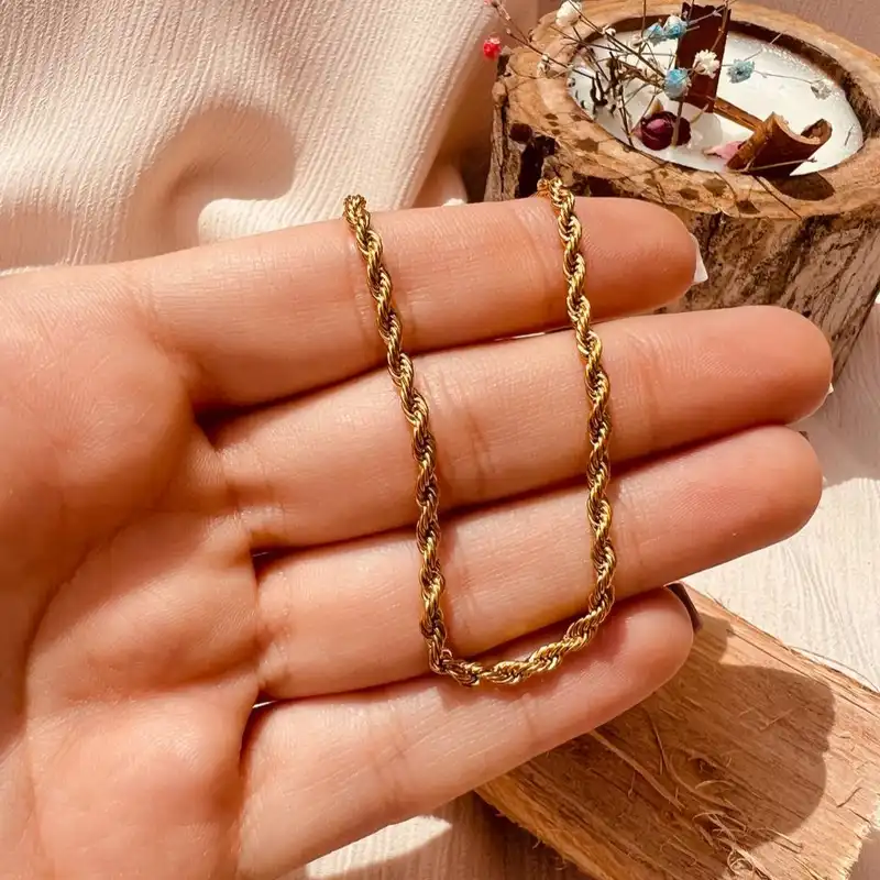 زنجیر زنانه مدل طنابی