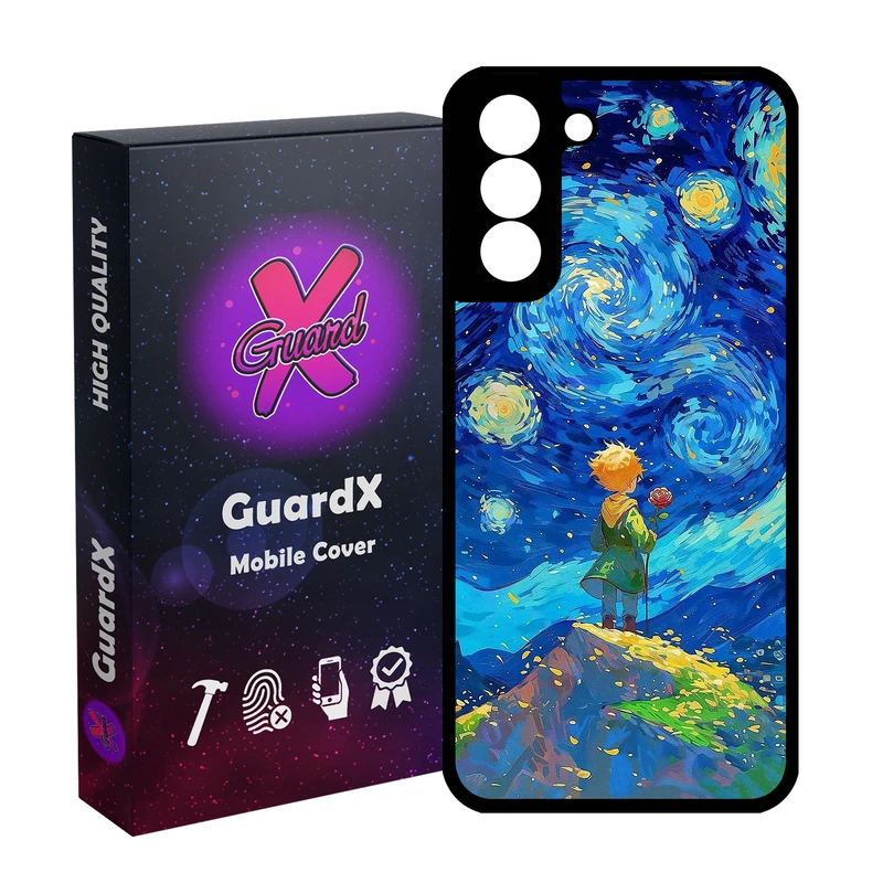 کاور گارد ایکس طرح شازده کوچولو مدل Glass10774 مناسب برای گوشی موبایل سامسونگ Galaxy S21 FE