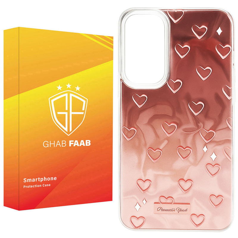 کاور قاب فاب مدل دخترانه طرح Pink Heart مناسب برای گوشی موبایل سامسونگ Galaxy A13 / Galaxy A13 4G / Galaxy A23 / Galaxy A32 5G