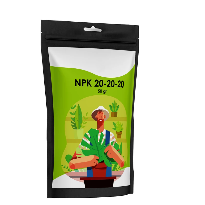 کود کامل گیاهان آپارتمانی مدل NPK 20-20-20 وزن 50 گرم