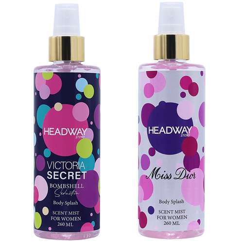 بادی اسپلش زنانه هدوی استوری مدل میس دیور و ویکتوریا سکرت حجم 260 میلی لیتر مجموعه دو عددی