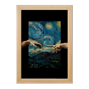 تابلو خندالو مدل شب پر ستاره کد F4533