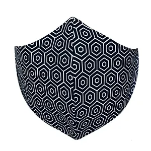 ماسک پارچه‌ای مدل شش ضلعی کد X-020
