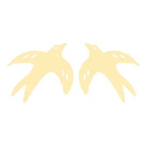 گوشواره طلا 18 عیار زنانه کرابو طرح پرنده مدل Kr5066