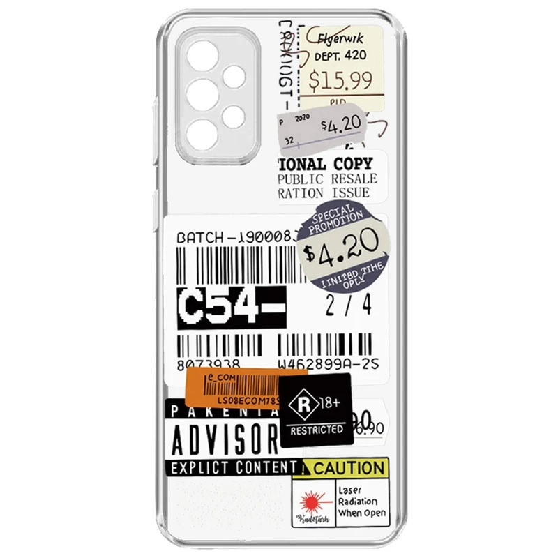 کاور طرح Barcode مناسب برای گوشی موبایل سامسونگ Galaxy M32 5G