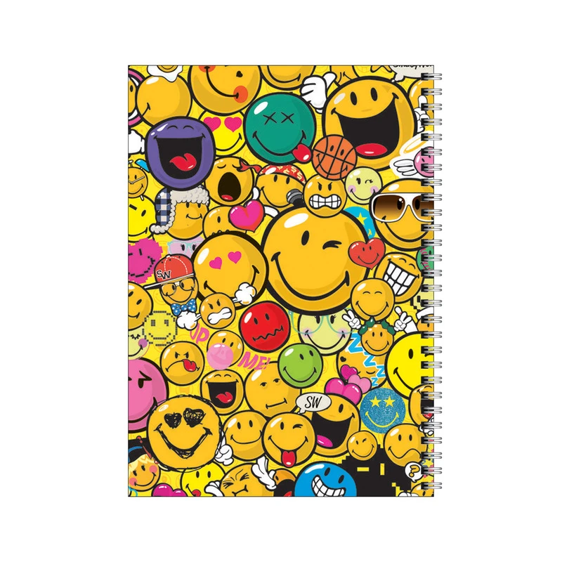 دفتر مشق 80 برگ بامبیلیپ طرح ایموجی های خندان  کد 9779343