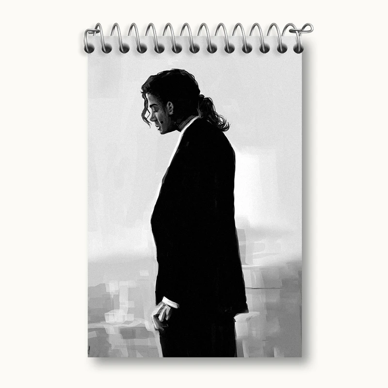 دفتر یادداشت 50 برگ خندالو مدل مایکل جکسون (Michael Jackson) کد F760