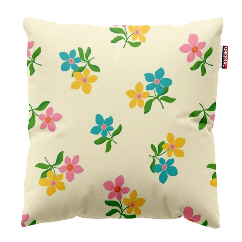 کوسن پاد آفرین طرح گل کد 3700 سایز 40*40 سانتی متر