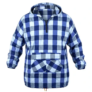 هودی زنانه مدل چهارخانه کلاهدار